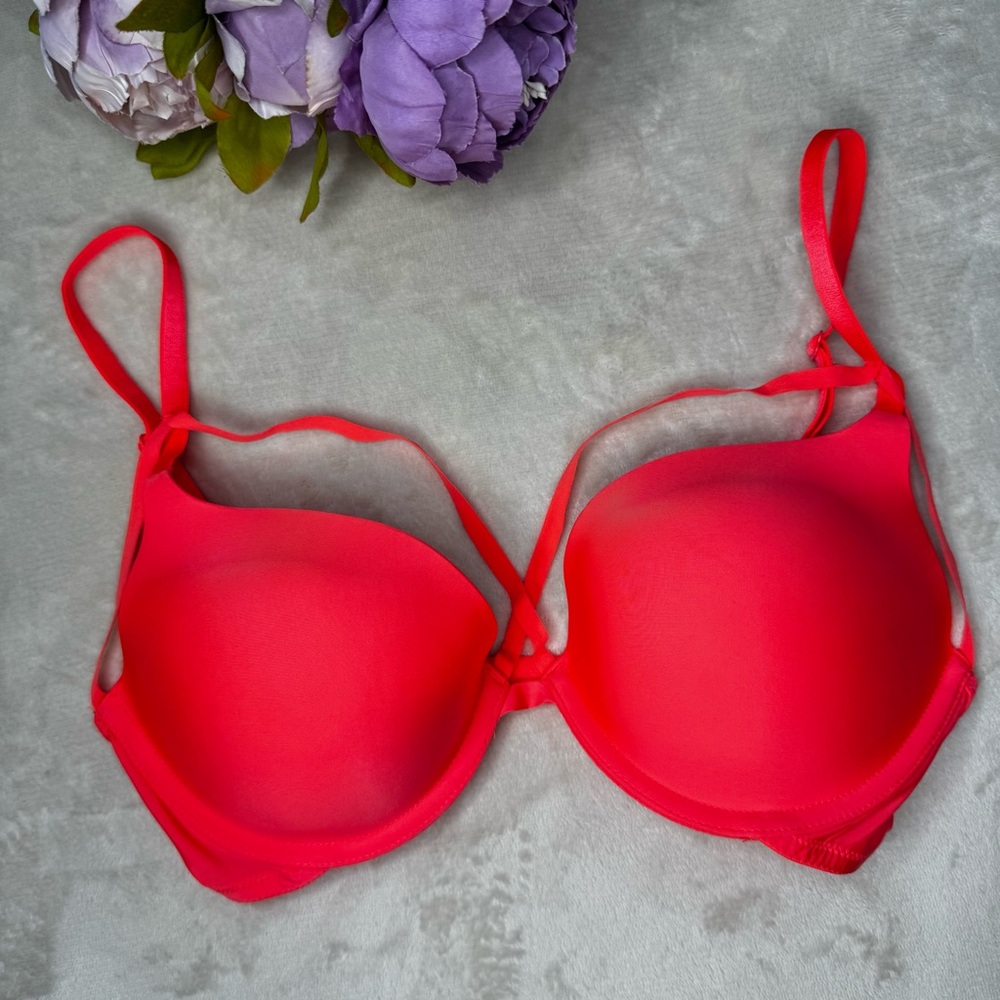 NEW Victoria’s Secret Bright Orange Strappy Bra - Picture 9 of 16